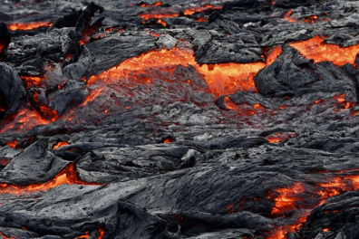 Coulées de lave de type Pahoehoe - 1mn 15s